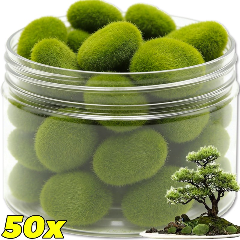 Terrarium Moss Art - 50/5 Buah Batu Lumut Busa Buatan