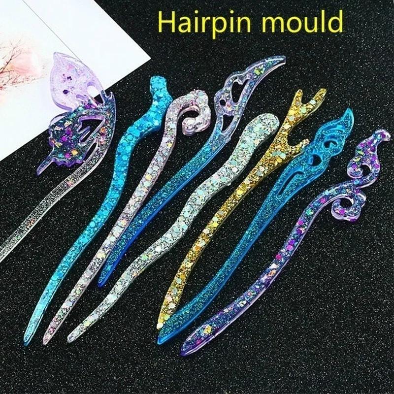 Resin Craft Projects - Cetakan Khusus Silikon Jepit Rambut Transparan