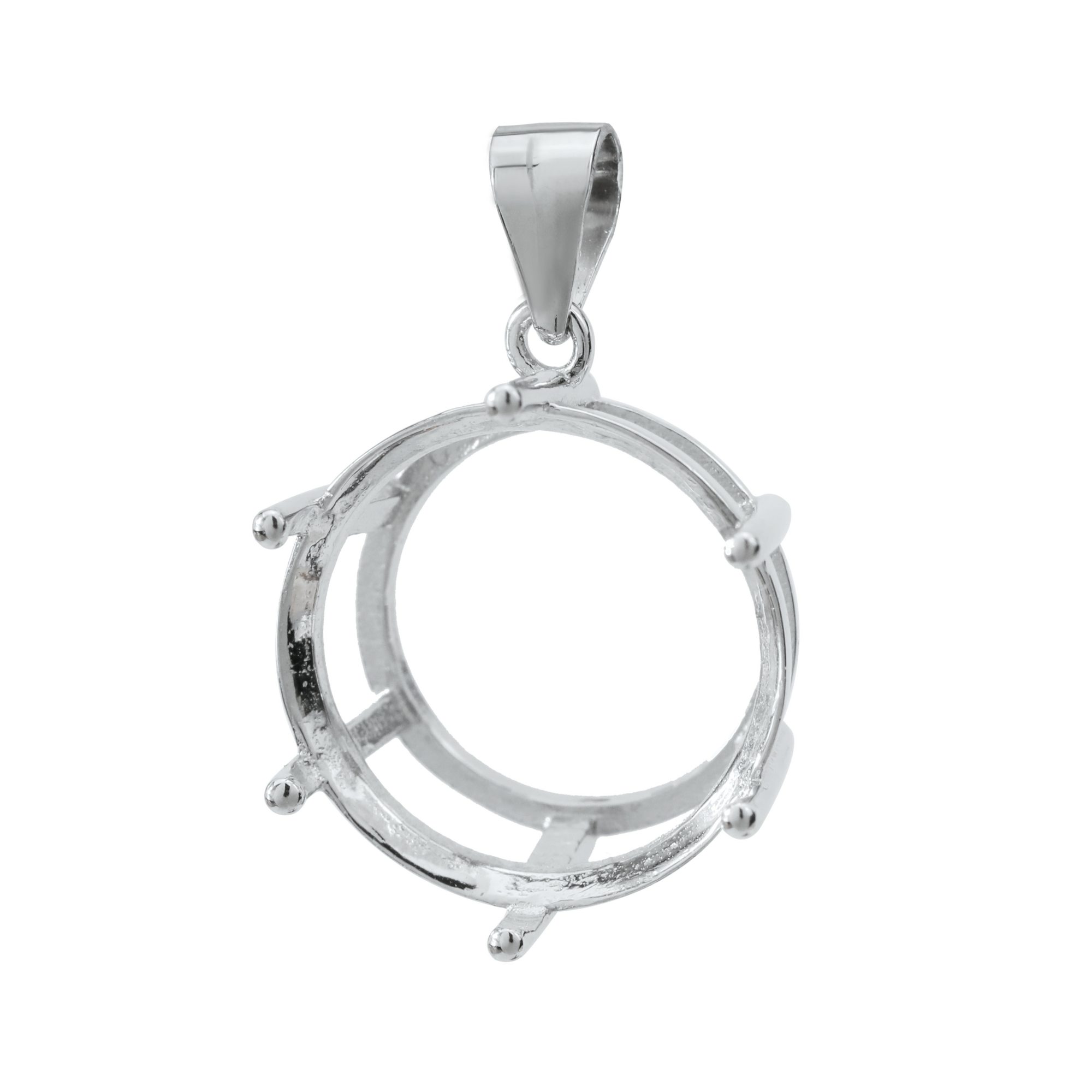 3-20mm Round 6 Prong liontin p - Bezels Set Pendant ulasan dan harga