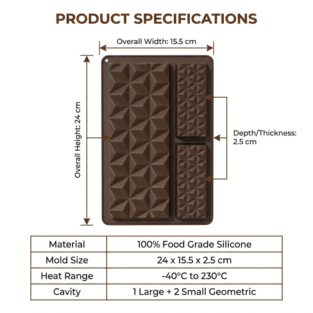 Cetakan Cokelat Silikon 2-in-1 - Silicone Mold Tray ulasan dan harga