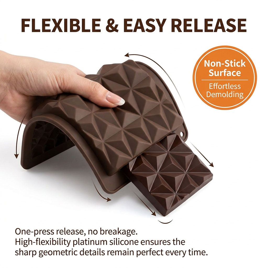 Cetakan Cokelat Silikon 2-in-1 - Silicone Mold Tray ulasan dan harga