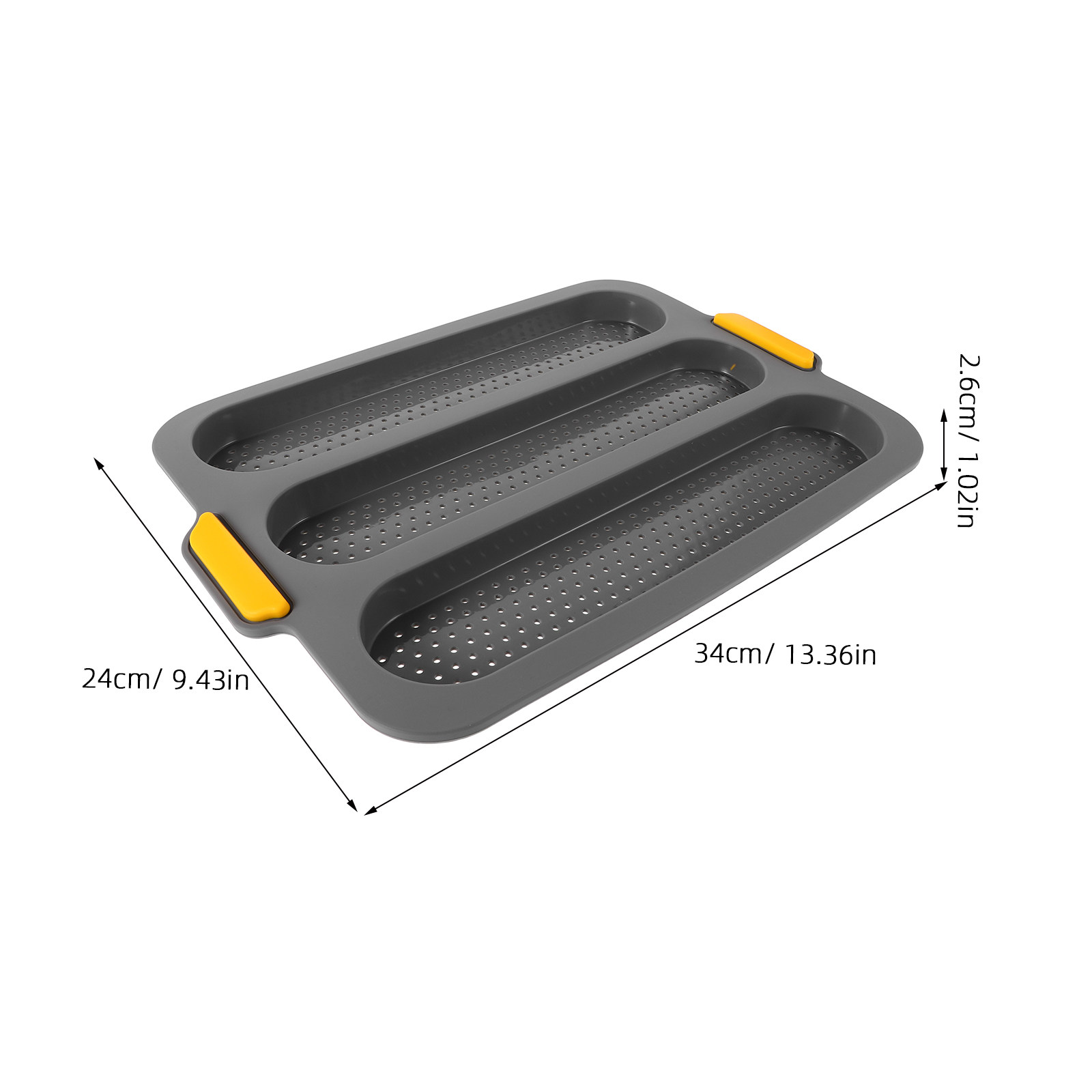 3 Cetakan Roti Baguette Siliko - Silicone Mold Tray ulasan dan harga