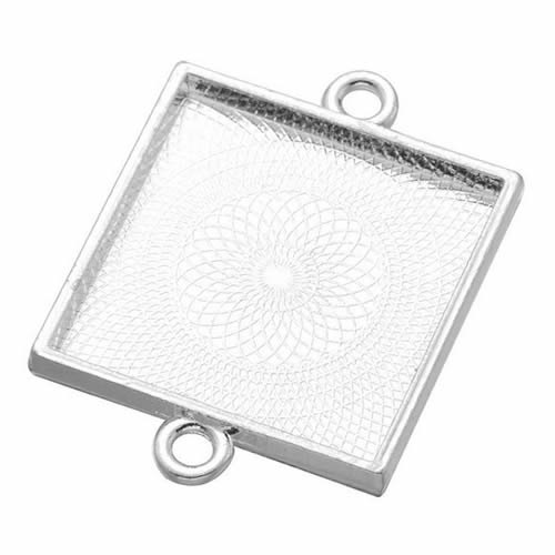 Onebeading Fit 25X25Mm Persegi - Bezels Set Pendant ulasan dan harga