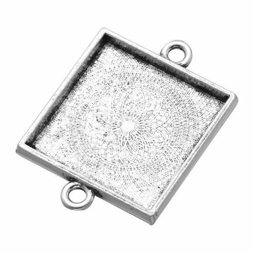 Onebeading Fit 25X25Mm Persegi - Bezels Set Pendant ulasan dan harga