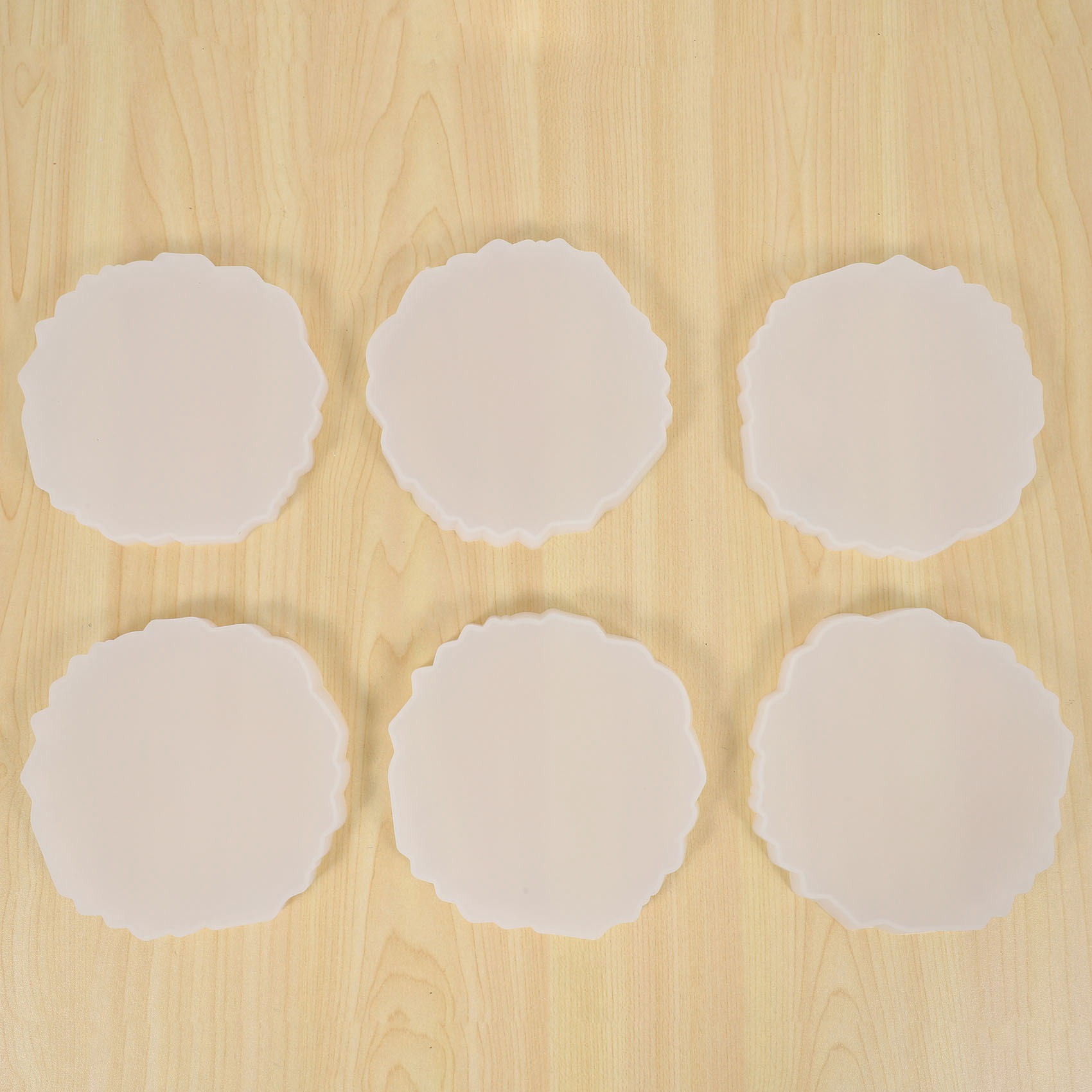 A58Z 6 Buah Cetakan Coaster Re - Geode Mold Silicone ulasan dan harga