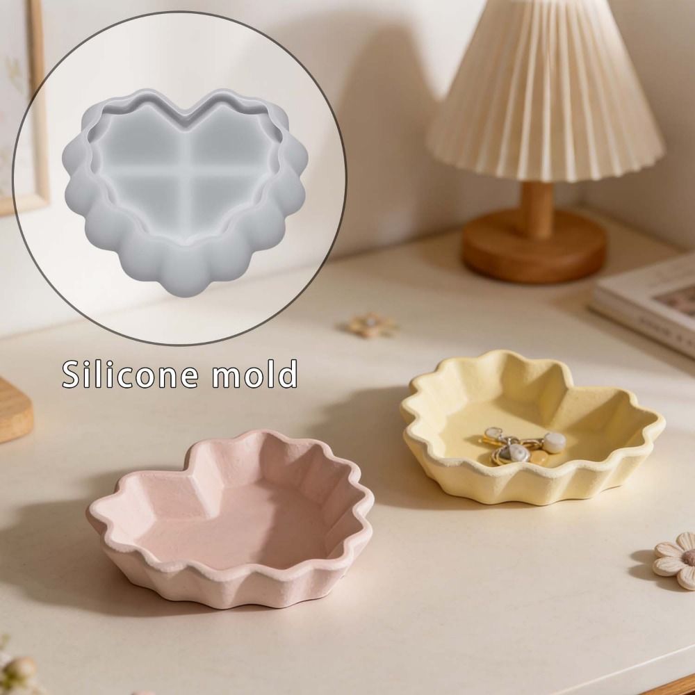Cetakan Resin Bentuk Hati untu - Silicone Mold Tray ulasan dan harga