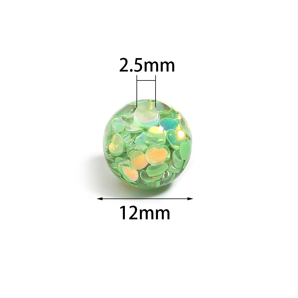 10 Buah Manik-manik Bola Bulat - Resin Craft Material ulasan dan harga