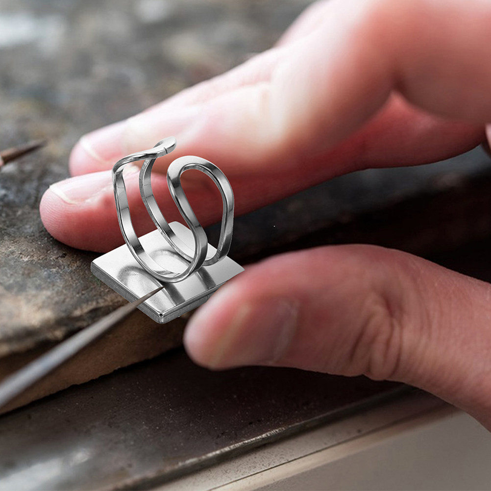 4 buah dasar cincin baja tahan - Resin Crafts Diy ulasan dan harga