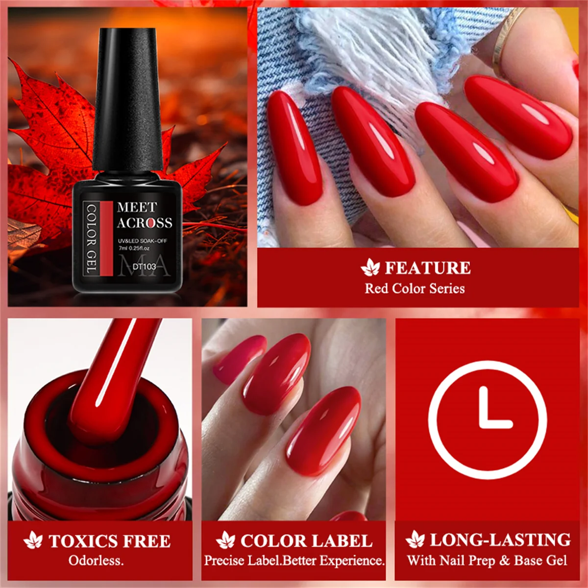 8pcs Set Kutek Gel Bebas HEMA  - Resin Glitter Pack ulasan dan harga