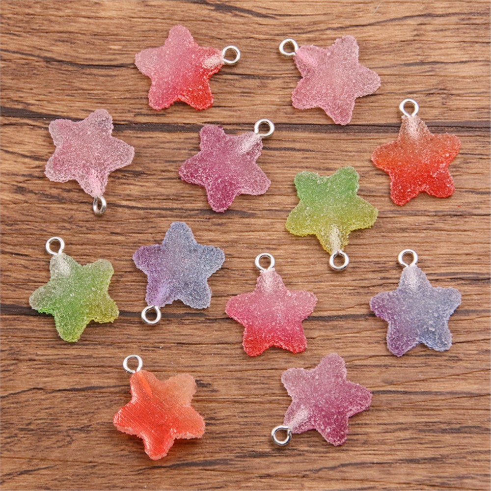20 Buah Liontin Jimat Hati Bin - Resin Craft Projects ulasan dan harga