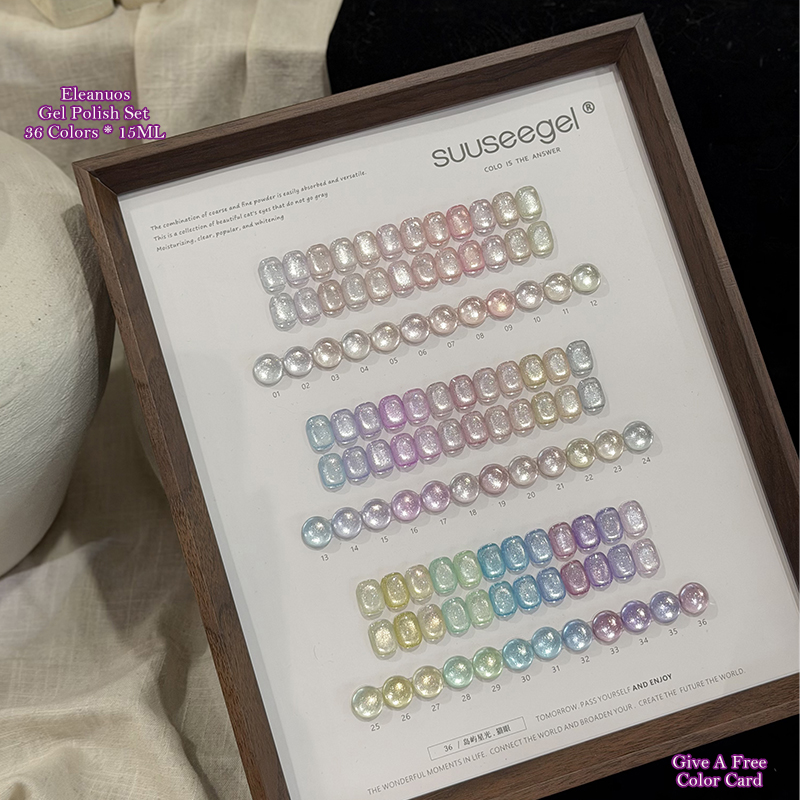 36 Warna Cat Eye Gel Polish Se - Resin Glitter Pack ulasan dan harga